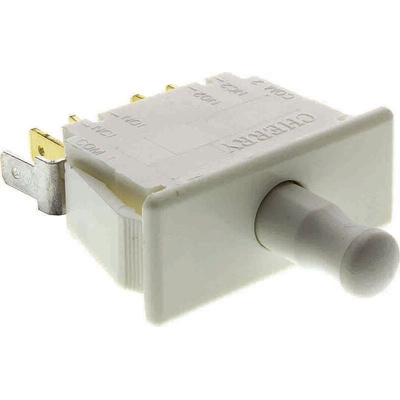 ZF Door Micro Switch, Button, DPDT 10 A @ 250 V ac, -40 → +85°C