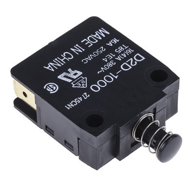 Omron Door Micro Switch, Plunger, SPDT 16 A @ 250 V ac IP40, -25 → +85°C