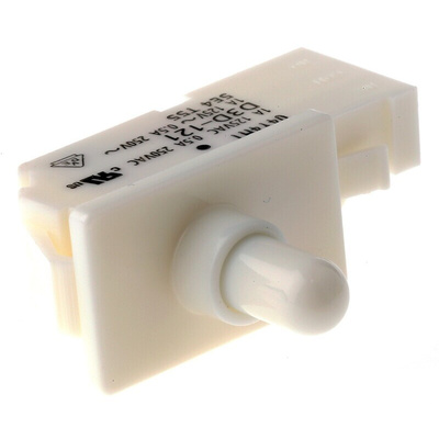 Omron Door Micro Switch, Plunger, SPST 500 mA V ac @ 250 IP40, -30 → +60°C