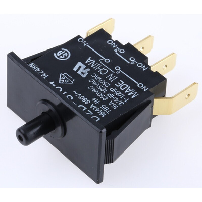 Omron Door Micro Switch, Plunger, DPDT-NO 16 A @ 250 V ac, -25 → +85°C