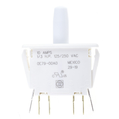 ZF Door Micro Switch, Button, DPDT 10 A @ 250 V ac, -40 → +85°C