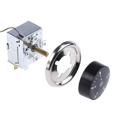 RS PRO Capillary Thermostat, +40°C Max, SPDT, Automatic Reset, Panel Mount