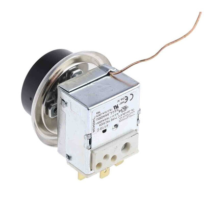 RS PRO Capillary Thermostat, +35°C Max, SPDT, Automatic Reset, Panel Mount