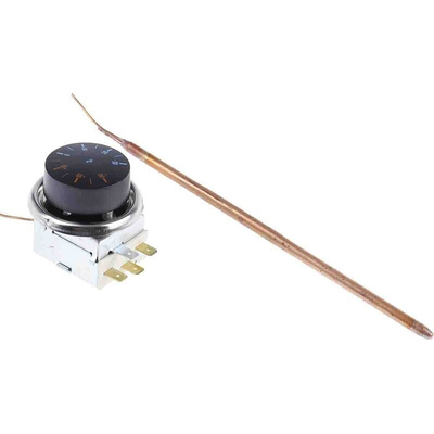 RS PRO Capillary Thermostat, +35°C Max, SPDT, Automatic Reset, Panel Mount