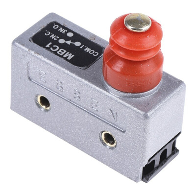 RS PRO Plunger Micro Switch, Screw Terminal, 15 A @ 250 V ac, SP-CO, IP54