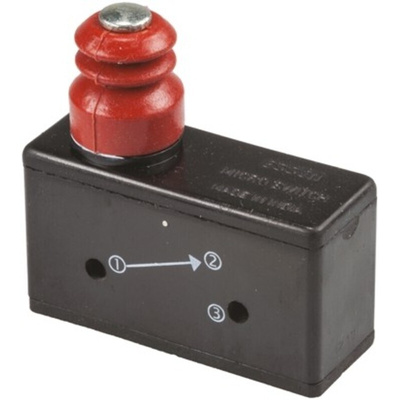 RS PRO Plunger Micro Switch, Screw Terminal, 15 A @ 250 V ac, SP-CO