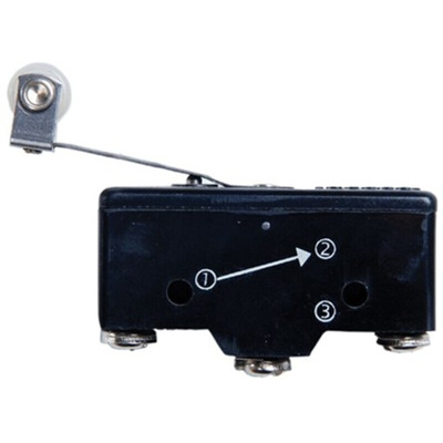 RS PRO Spring Lever Micro Switch, Screw Terminal, 15 A @ 250 V ac, SPST