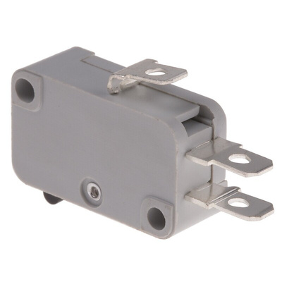 RS PRO Plunger Micro Switch, Quick Connect Terminal, 16 A @ 250 V ac, SP-CO