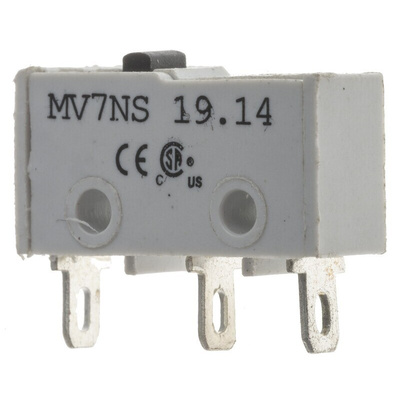 RS PRO Plunger Subminiature Micro Switch, Solder Terminal, 2 A @ 250 V ac, SPST