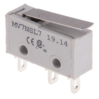 RS PRO Lever Subminiature Micro Switch, Solder Terminal, 2 A @ 250 V ac, SPST, IP40