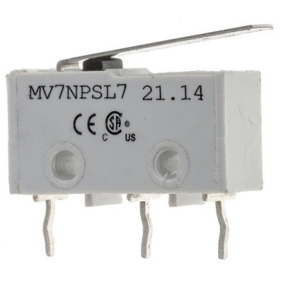 RS PRO Lever Subminiature Micro Switch, Solder Terminal, 2 A @ 250 V ac, SPST