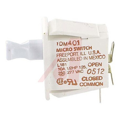 Honeywell Door Micro Switch, Plunger, SPDT 10 A PET, -37 → +82°C