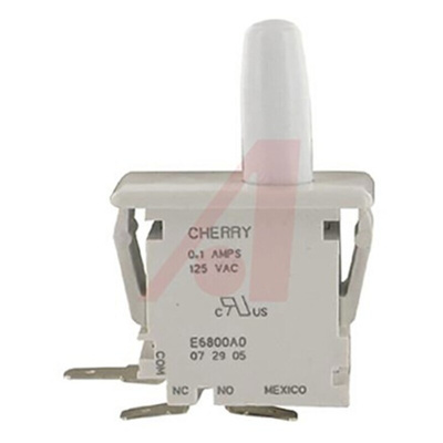 ZF Door Micro Switch, Plunger, SPDT 100 mA Thermoplastic Polyester, -40 → +85°C