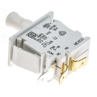 ZF Plunger Micro Switch, Solder Terminal, 10 A, SPDT