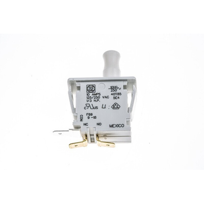 ZF Plunger Micro Switch, Solder Terminal, 10 A, SPDT
