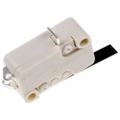 ZF Short Lever Micro Switch, Solder Terminal, 16 A @ 250 V ac, SPDT