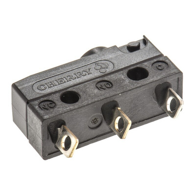 ZF Button Micro Switch, Solder Terminal, 100 mA @ 30 V dc, SPDT, IP6K7