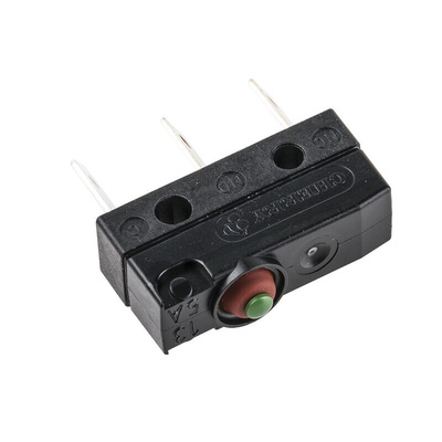 ZF Button Micro Switch, Solder Terminal, 100 mA @ 30 V dc, SPDT, IP6K7