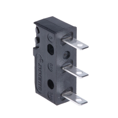 ZF Button Micro Switch, Tab Terminal, 10.1 A @ 250 V ac, SPDT