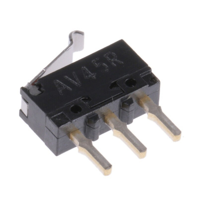 Panasonic Roller Lever Micro Switch, Through Hole Terminal, 100 mA @ 30 V dc, SP-CO