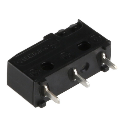 ZF Button Micro Switch, Through Hole Terminal, 6 A @ 250 V ac, SPDT