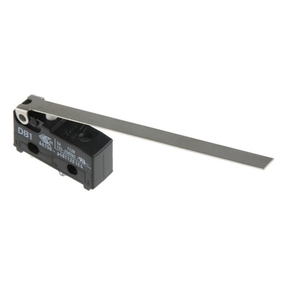 ZF Long Hinge Lever Micro Switch, Through Hole Terminal, 6 A @ 250 V ac, SPDT
