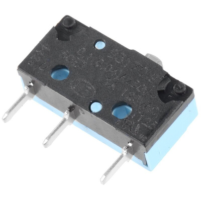 Crouzet Plunger Micro Switch, PCB Straight Terminal, 5 A @ 250 V ac, SP-CO, IP67