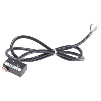 Saia-Burgess Pin Plunger Micro Switch, Pre-wired Terminal, 10 A @ 250 V ac, SPDT, IP67