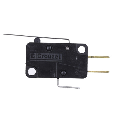 Crouzet Lever Micro Switch, Tab Terminal, 10 A @ 250 V ac, SP-CO