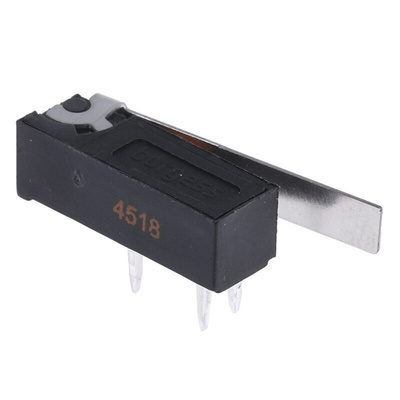 Saia-Burgess Lever Micro Switch, Through Hole Terminal, 1 A @ 250 V ac, SPDT, IP54