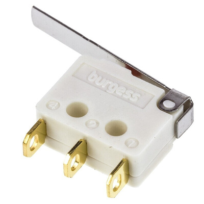 Saia-Burgess Hinge Lever Micro Switch, Solder Terminal, 5 A @ 250 V ac, SPDT, IP40
