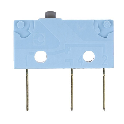 Crouzet Plunger Micro Switch, Solder Terminal, 5 A @ 250 V ac, SPDT