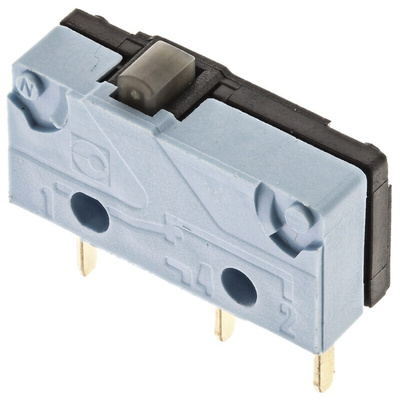 Crouzet Plunger Micro Switch, Solder Terminal, 5 A @ 250 V ac, SPDT
