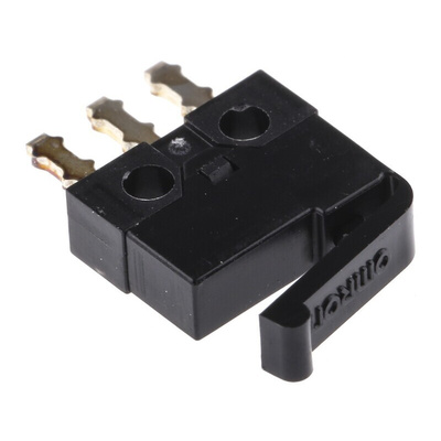 Omron Lever Micro Switch, Through Hole Terminal, 500 mA @ 30 V dc, SPDT, IP40