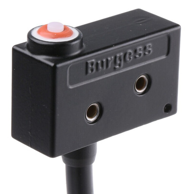 Saia-Burgess Pin Plunger Micro Switch, Pre-wired Terminal, 10 A @ 250 V ac, SPDT, IP67