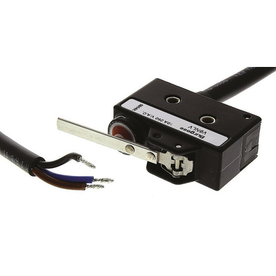 Saia-Burgess Lever Micro Switch, Pre-wired Terminal, 10 A @ 250 V ac, SPDT, IP67