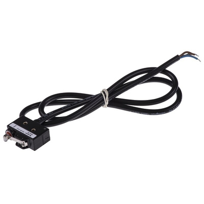 Saia-Burgess Short Roller Lever Micro Switch, Pre-wired Terminal, 10 A @ 250 V ac, SPDT, IP67
