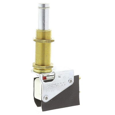 Saia-Burgess Button Micro Switch, Tab Terminal, 15 A @ 250 V ac, SP-CO, IP67