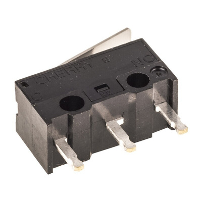 ZF Hinge Lever Micro Switch, PCB Terminal, 3 A @ 125 V ac, SPDT