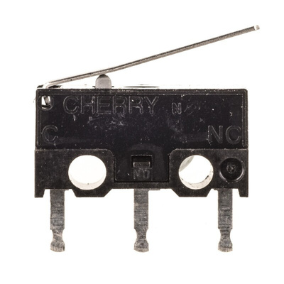 ZF Hinge Lever Micro Switch, PCB Terminal, 3 A @ 125 V ac, SPDT