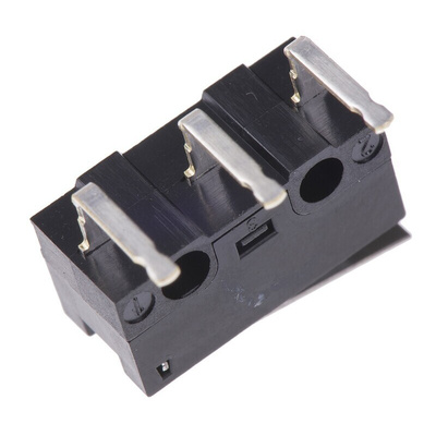Omron Hinge Lever Micro Switch, Right Angle PCB Terminal, 3 A @ 125 V ac, SPDT, IP40