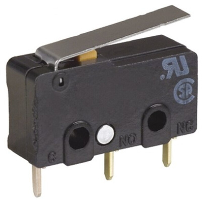 Omron Roller Lever Micro Switch, PCB Terminal, 10.1 A @ 250 V ac, SPDT, IP40