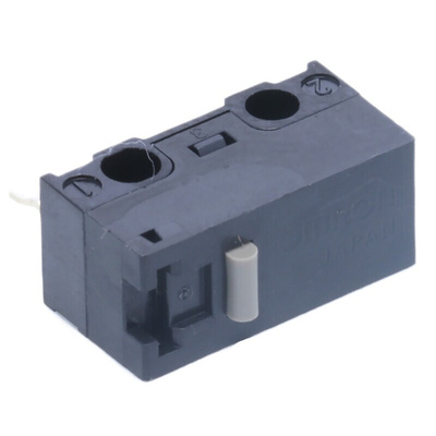 Omron Pin Plunger Micro Switch, PCB Terminal, 100 mA @ 30 V dc, SPDT, IP40