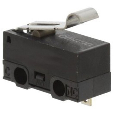 Omron Simulated Roller Lever Micro Switch, Solder Terminal, 1 A @ 125 V ac, SPDT, IP40