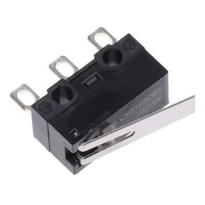 Omron Hinge Lever Micro Switch, Solder Terminal, 3 A @ 125 V ac, SPDT, IP40