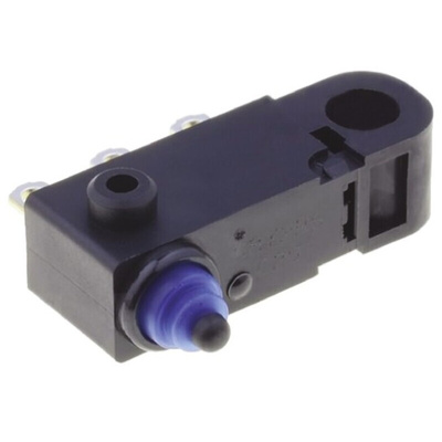 Omron Pin Plunger Micro Switch, Solder Terminal, 2 A @ 12 V dc, SPDT, IP67