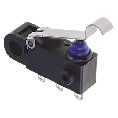 Omron Simulated Roller Lever Micro Switch, Solder Terminal, 2 A @ 12 V dc, SPDT, IP67