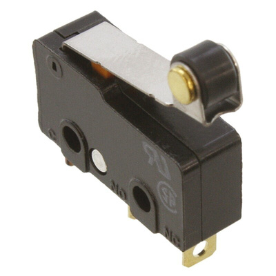 Omron Roller Lever Micro Switch, Solder Terminal, 100 mA @ 30 V dc, SPDT, IP40