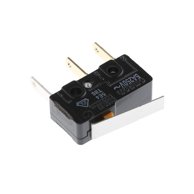 Omron Hinge Lever Micro Switch, Tab Terminal, 5 A @ 125 V ac, SPDT, IP40