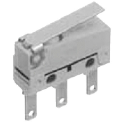 Panasonic Short Hinge Lever Micro Switch, Solder Terminal, 100 mA @ 30 V dc, SP-CO, IP50